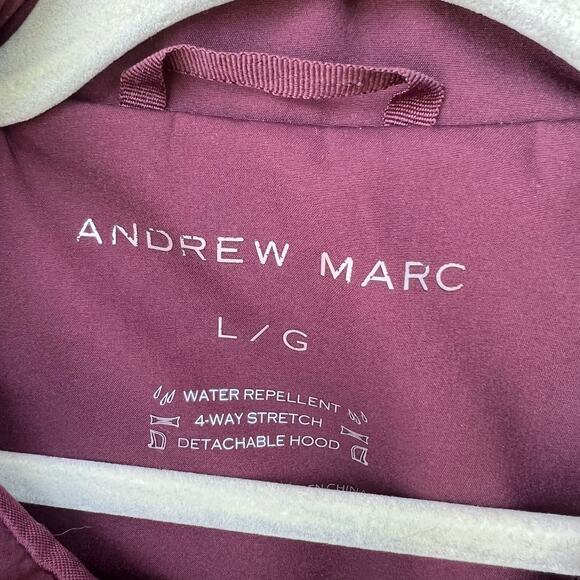 Burgundy Andrew Marc Lightweight Jacket - Size Large - Picture 5 of 11